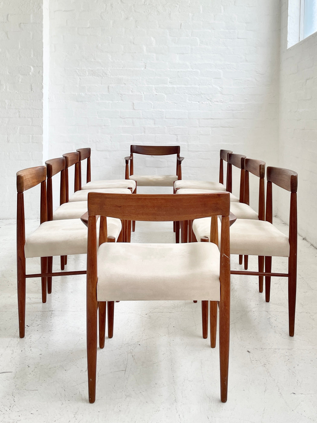 Set of Ten H.W. Klein Teak Dining Chairs