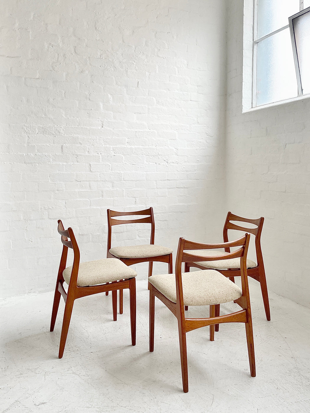 Set of 4 Danish Teak Dining Chairs