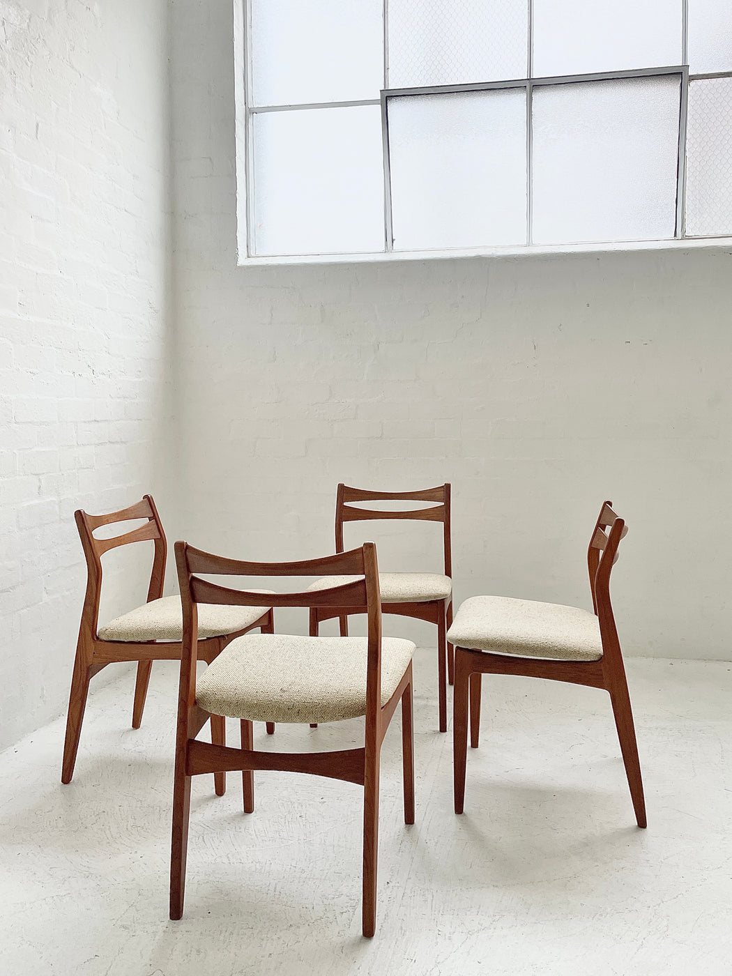 Set of 4 Danish Teak Dining Chairs