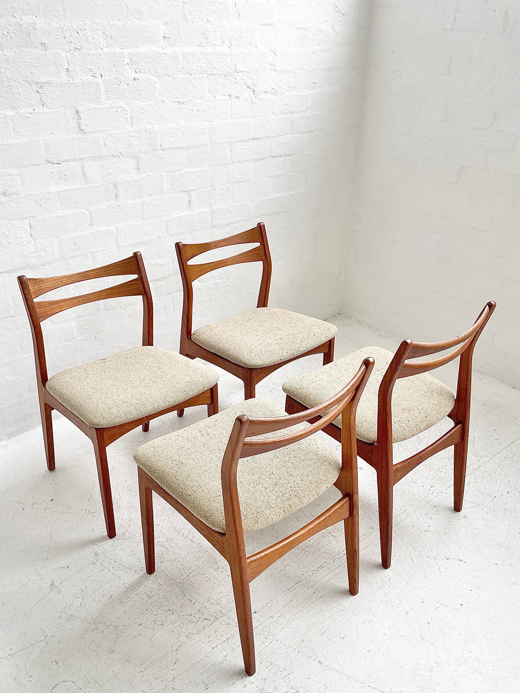 Set of 4 Danish Teak Dining Chairs