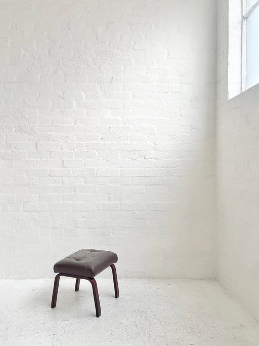 Danish Leather Footstool