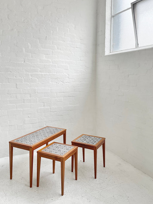 Danish Tile-topped Nesting Tables