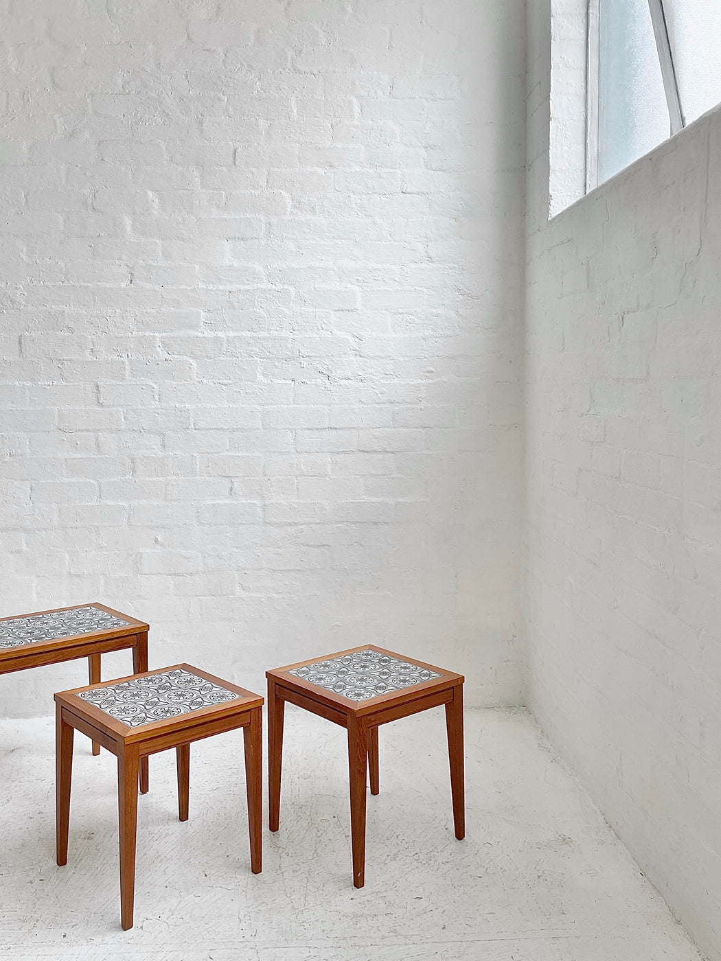 Danish Tile-topped Nesting Tables