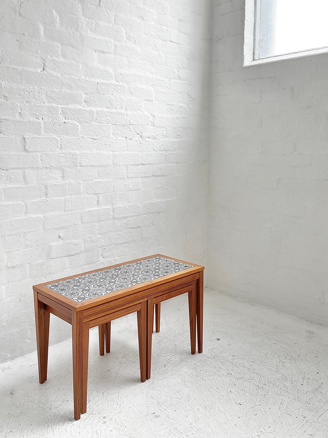 Danish Tile-topped Nesting Tables