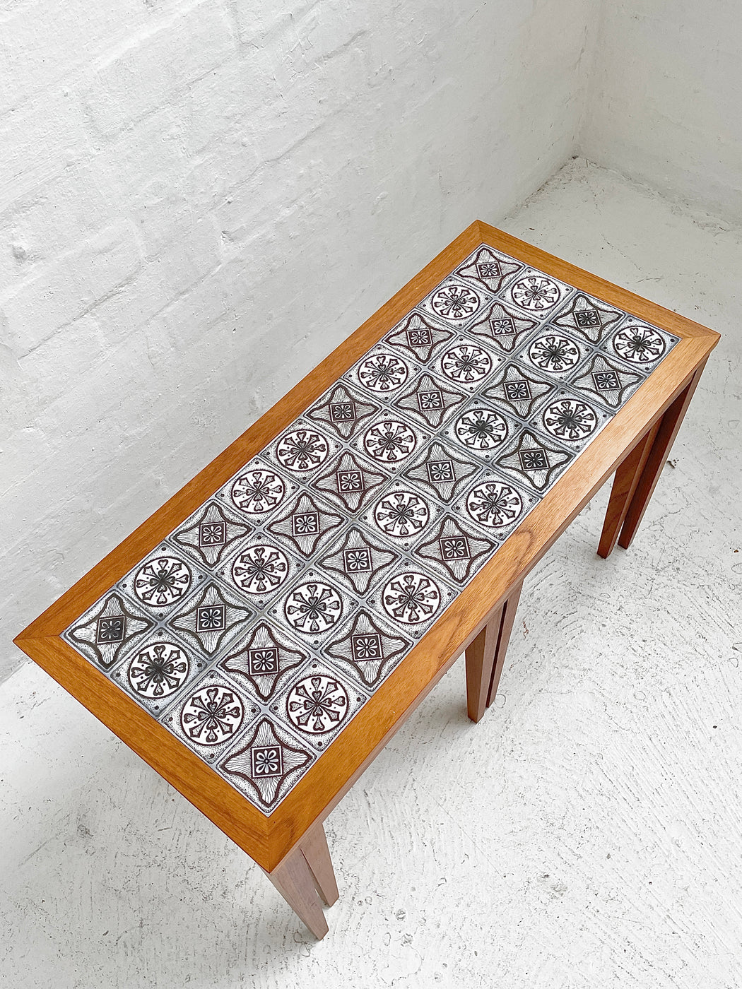 Danish Tile-topped Nesting Tables