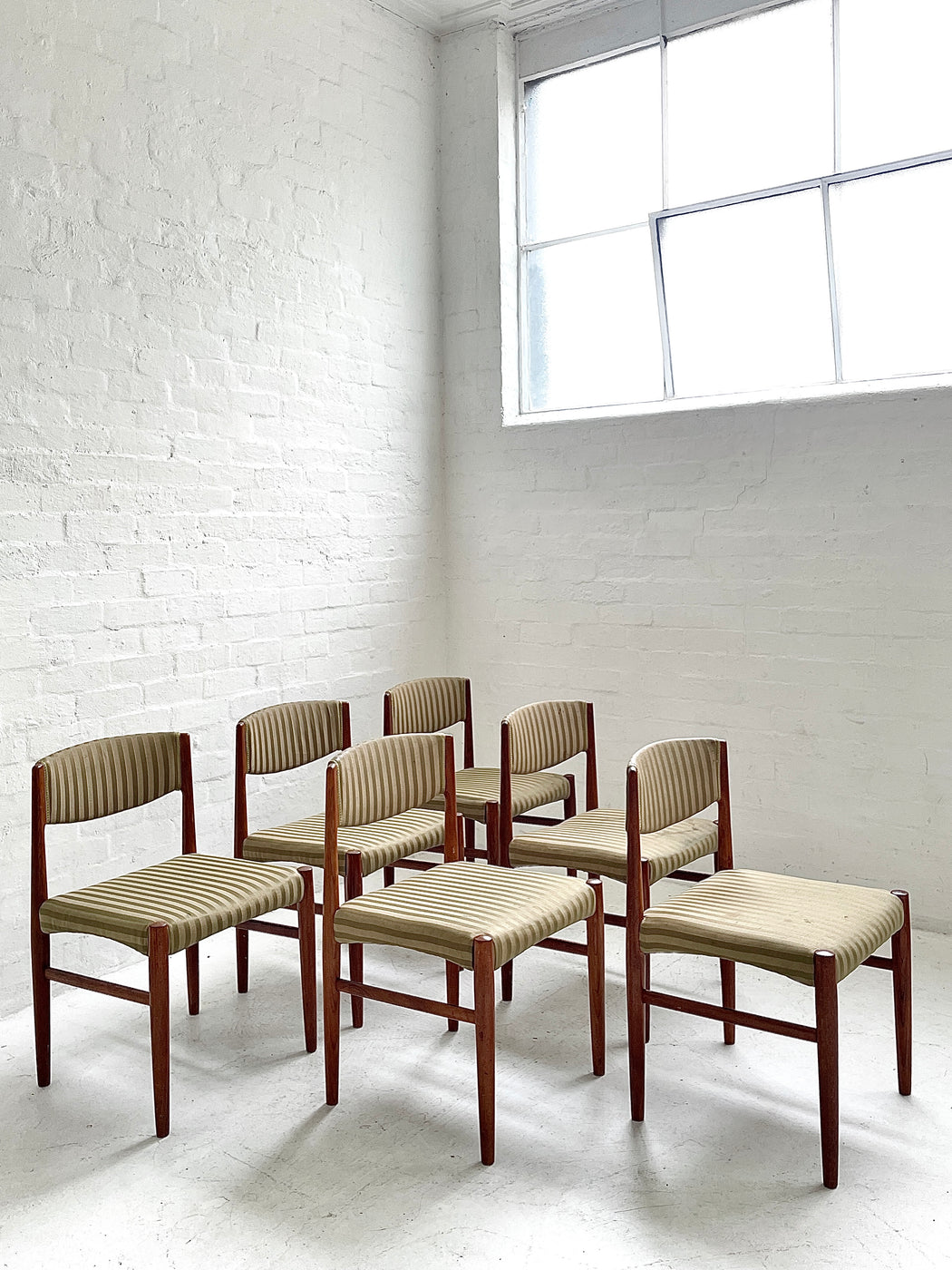 Set of Six Danish Teak Dining Chairs