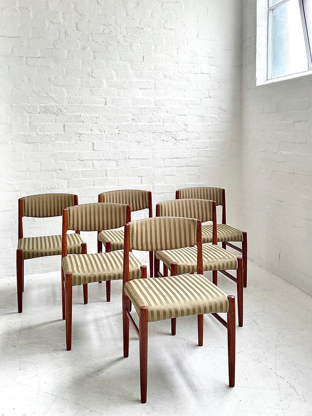 Set of Six Danish Teak Dining Chairs