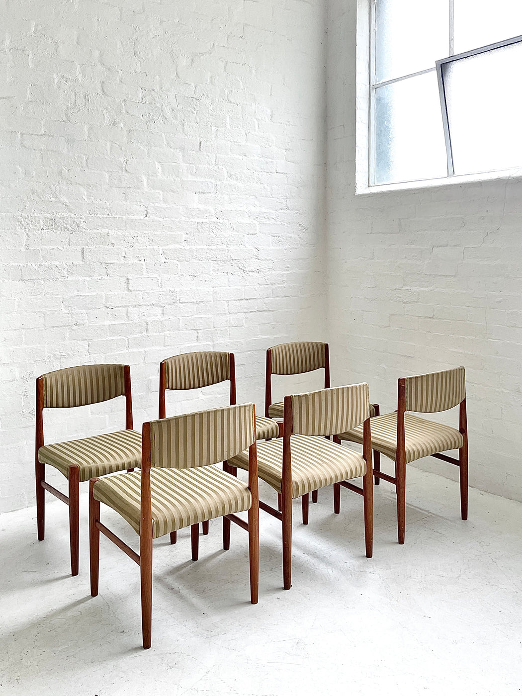 Set of Six Danish Teak Dining Chairs