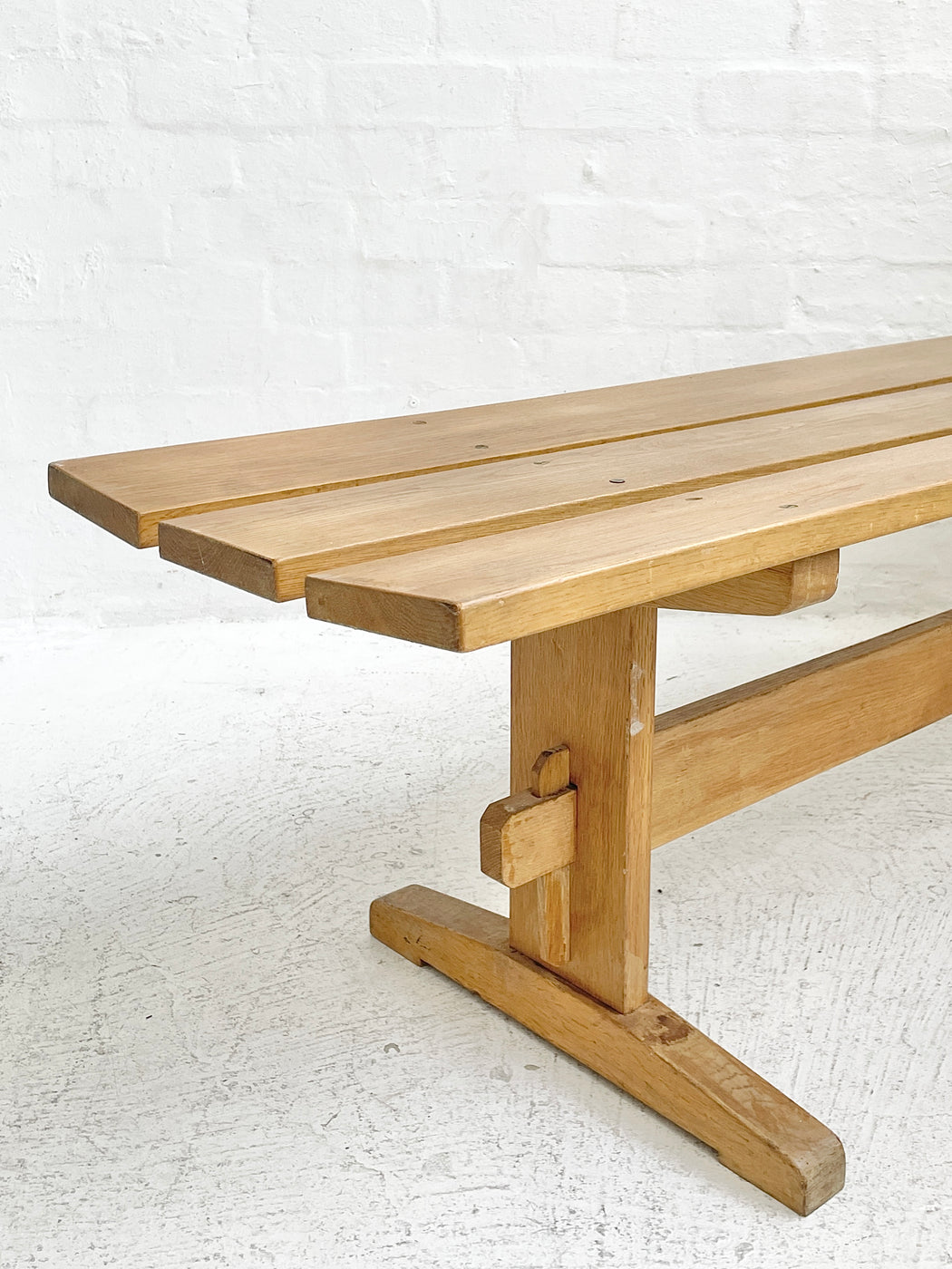 Oak 'Shaker' Bench Seat