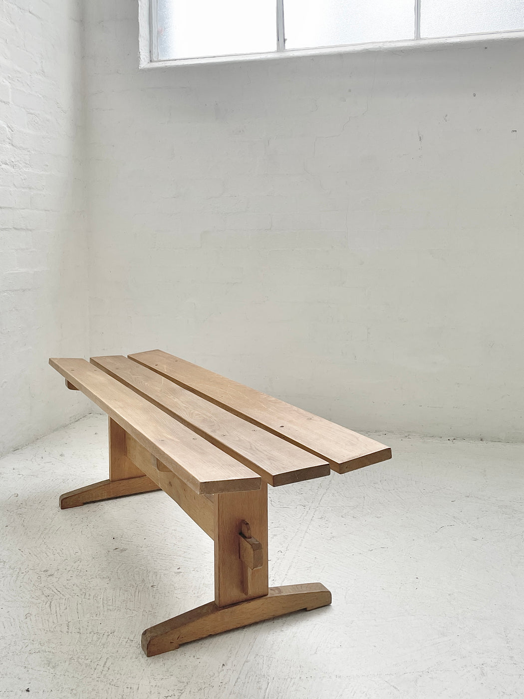 Oak 'Shaker' Bench Seat