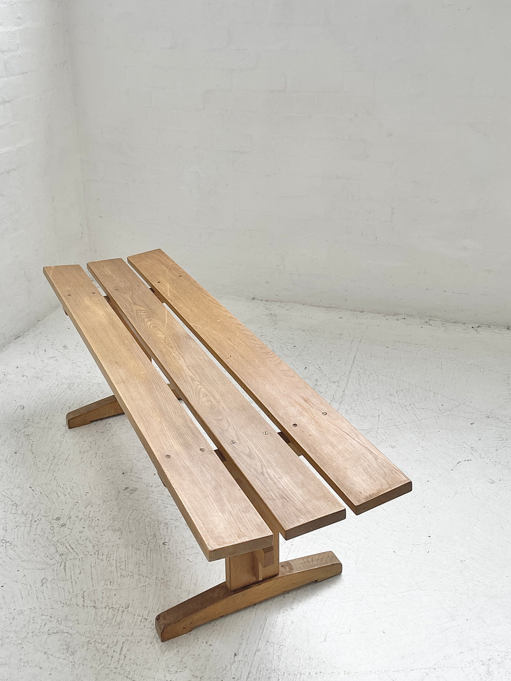 Oak 'Shaker' Bench Seat