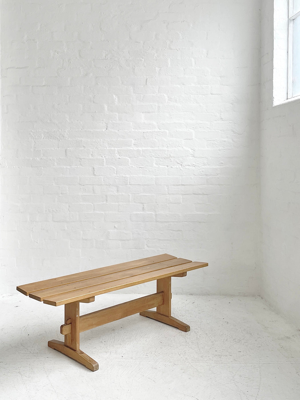 Oak 'Shaker' Bench Seat