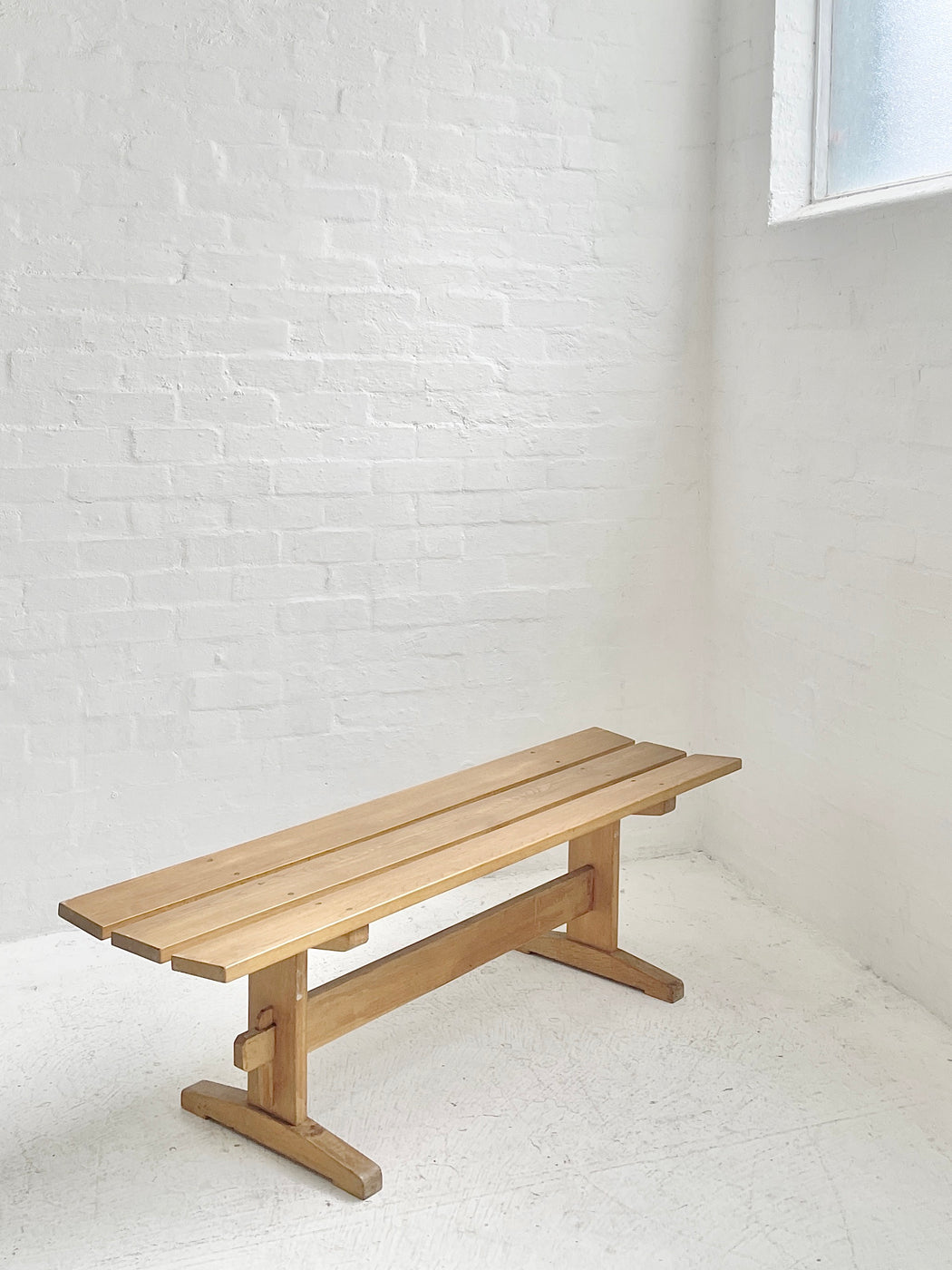 Oak 'Shaker' Bench Seat