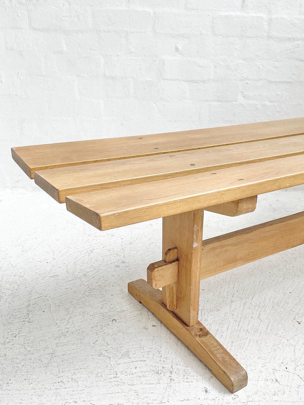 Oak 'Shaker' Bench Seat