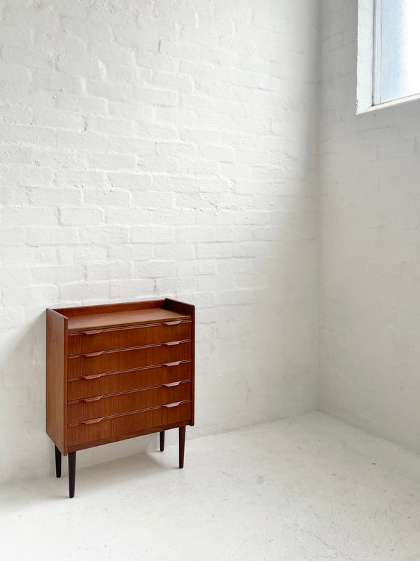 Small Danish Teak Chest of Drawers