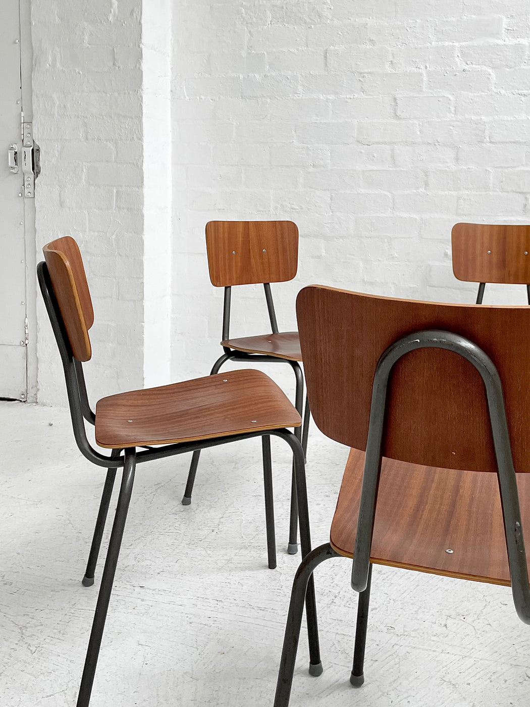 Set of 6 Danish Stacking Chairs