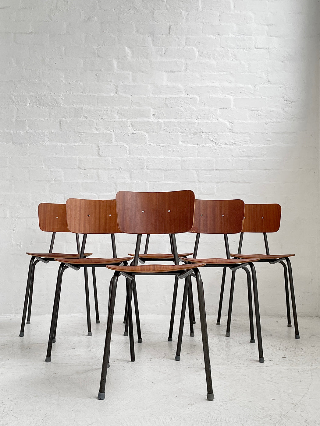 Set of 6 Danish Stacking Chairs