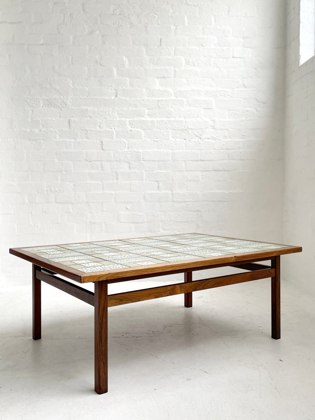 Danish Tile-topped Rosewood Coffee Table