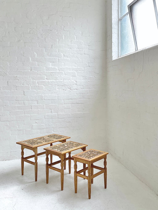 Henning Kjærnulf Tile-Topped Nesting Table