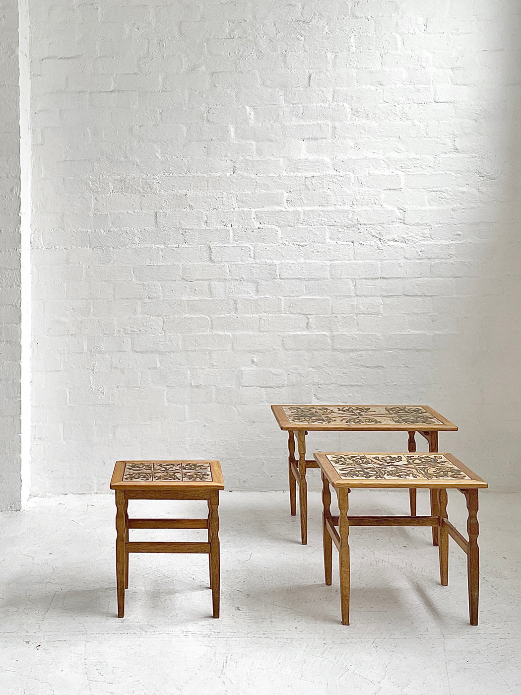 Henning Kjærnulf Tile-Topped Nesting Table