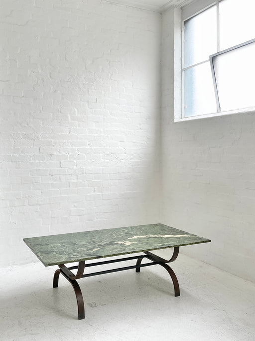 Vintage Green Marble Coffee Table