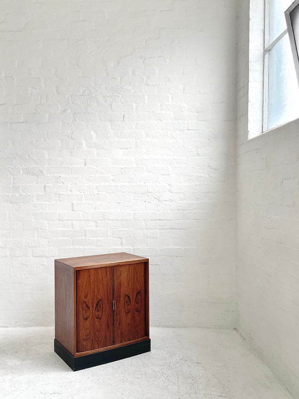 Danish Rosewood Tambour-fronted Cabinet