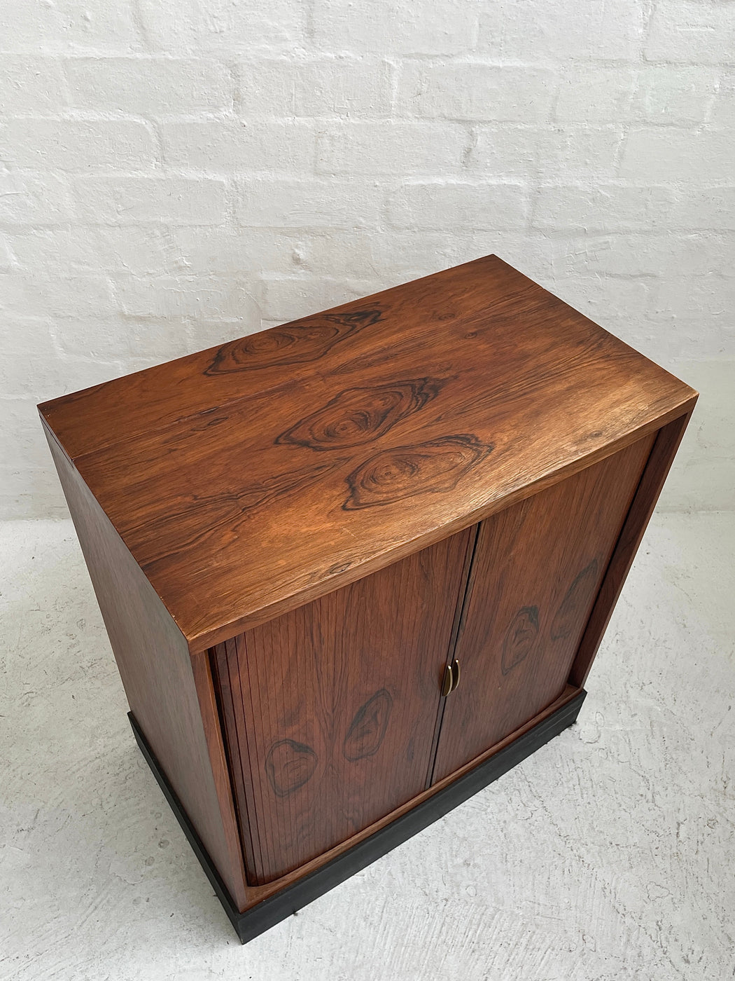 Danish Rosewood Tambour-fronted Cabinet