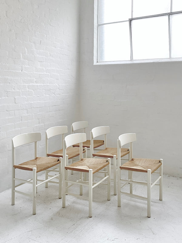 Set of Six Børge Mogensen 'J39' Chairs