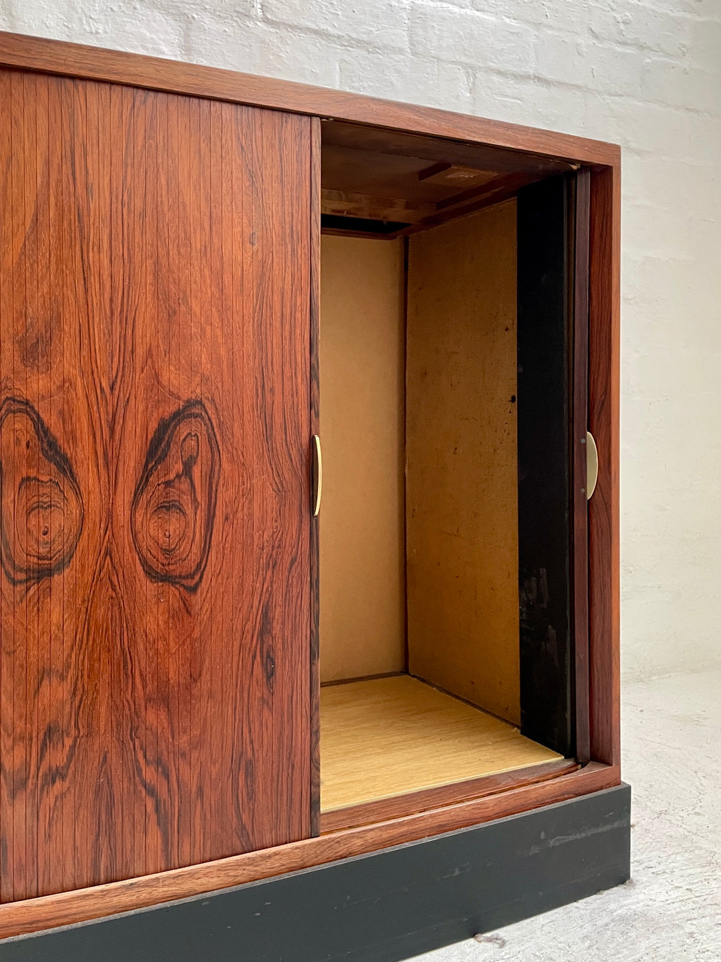 Danish Rosewood Tambour-fronted Cabinet
