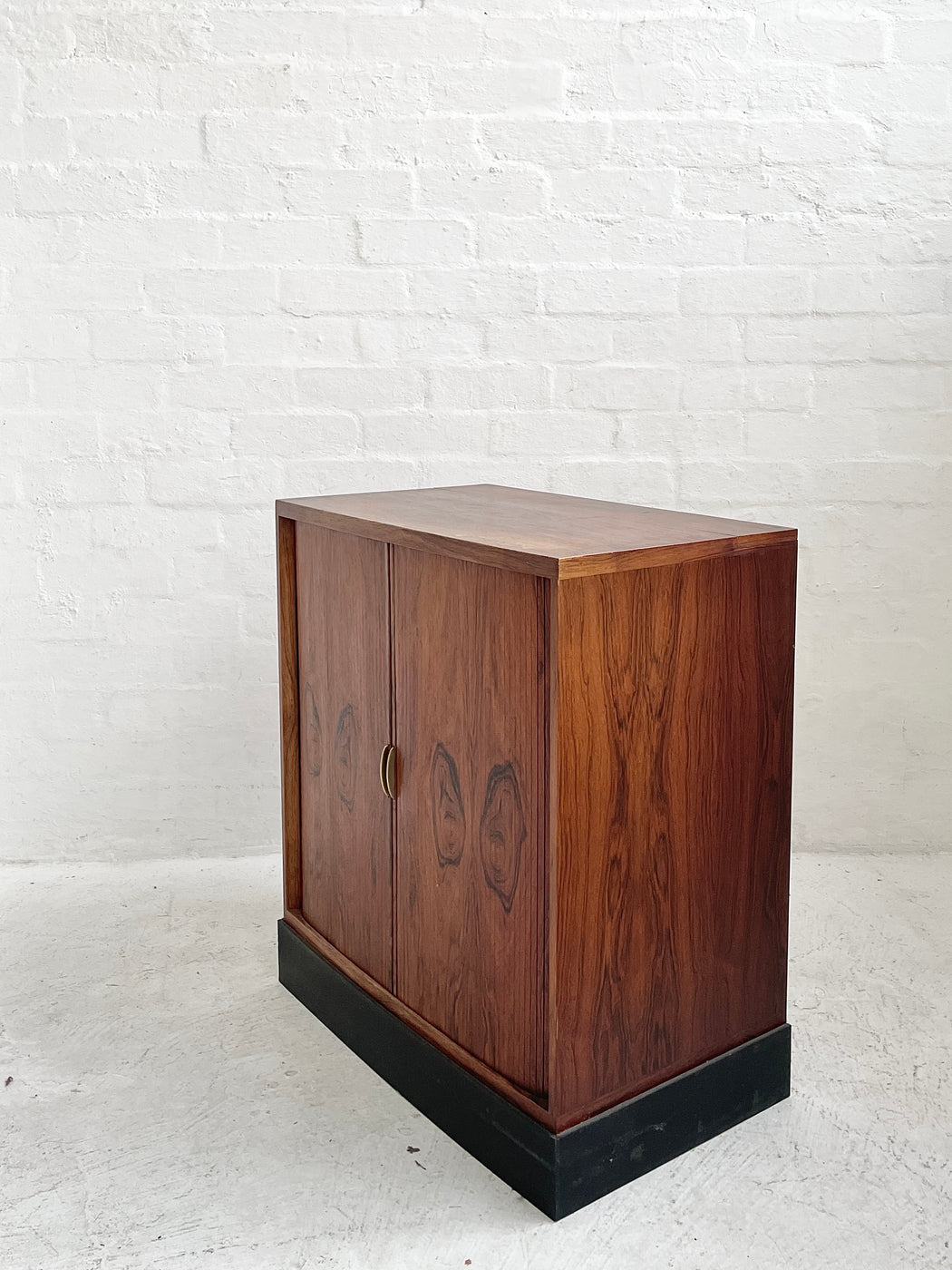 Danish Rosewood Tambour-fronted Cabinet