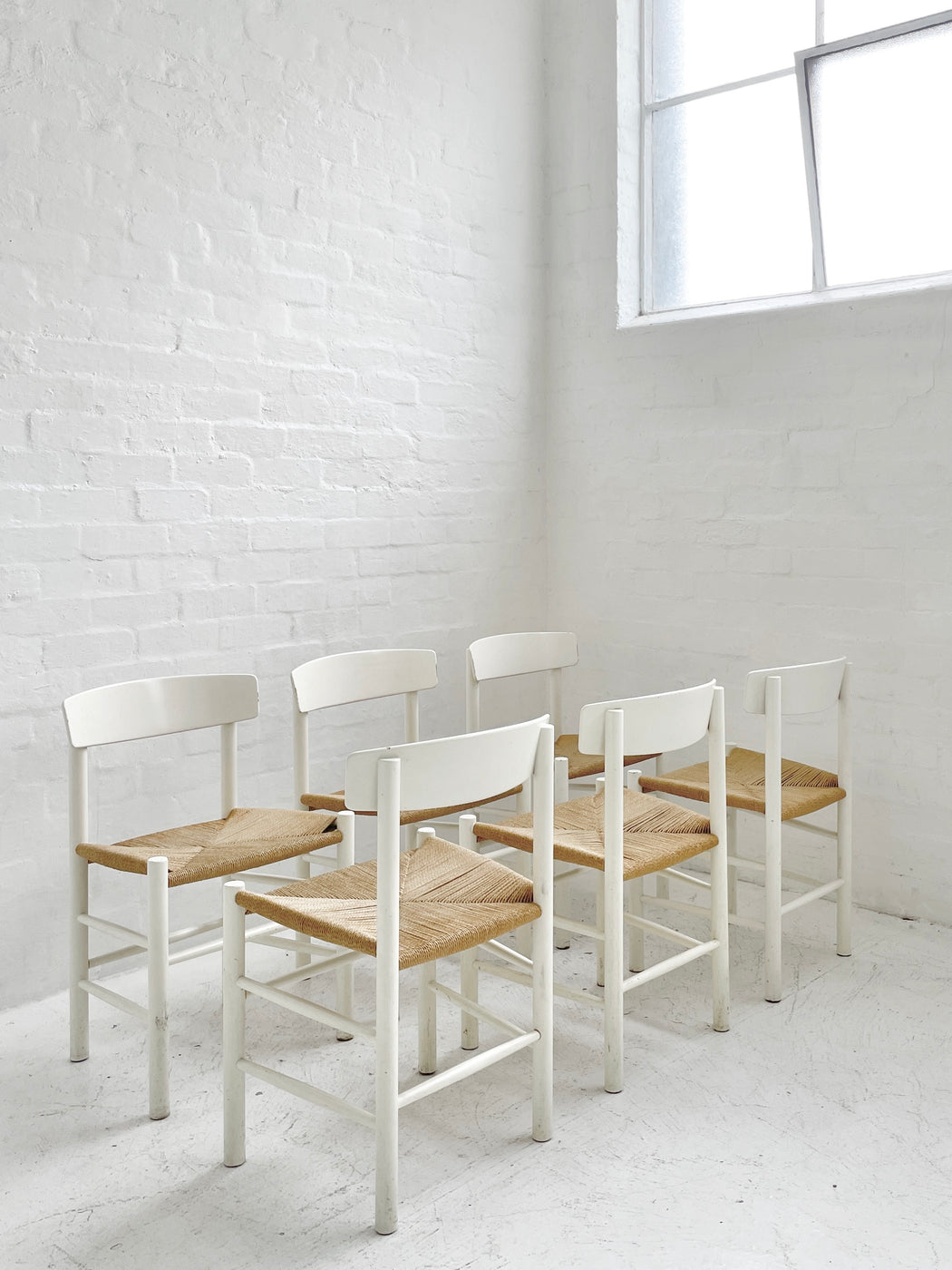 Set of Six Børge Mogensen 'J39' Chairs