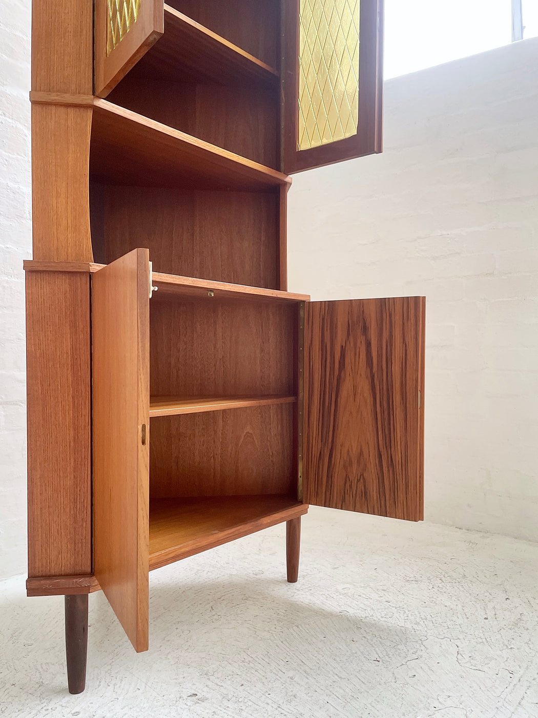 Danish Teak Corner Cabinet