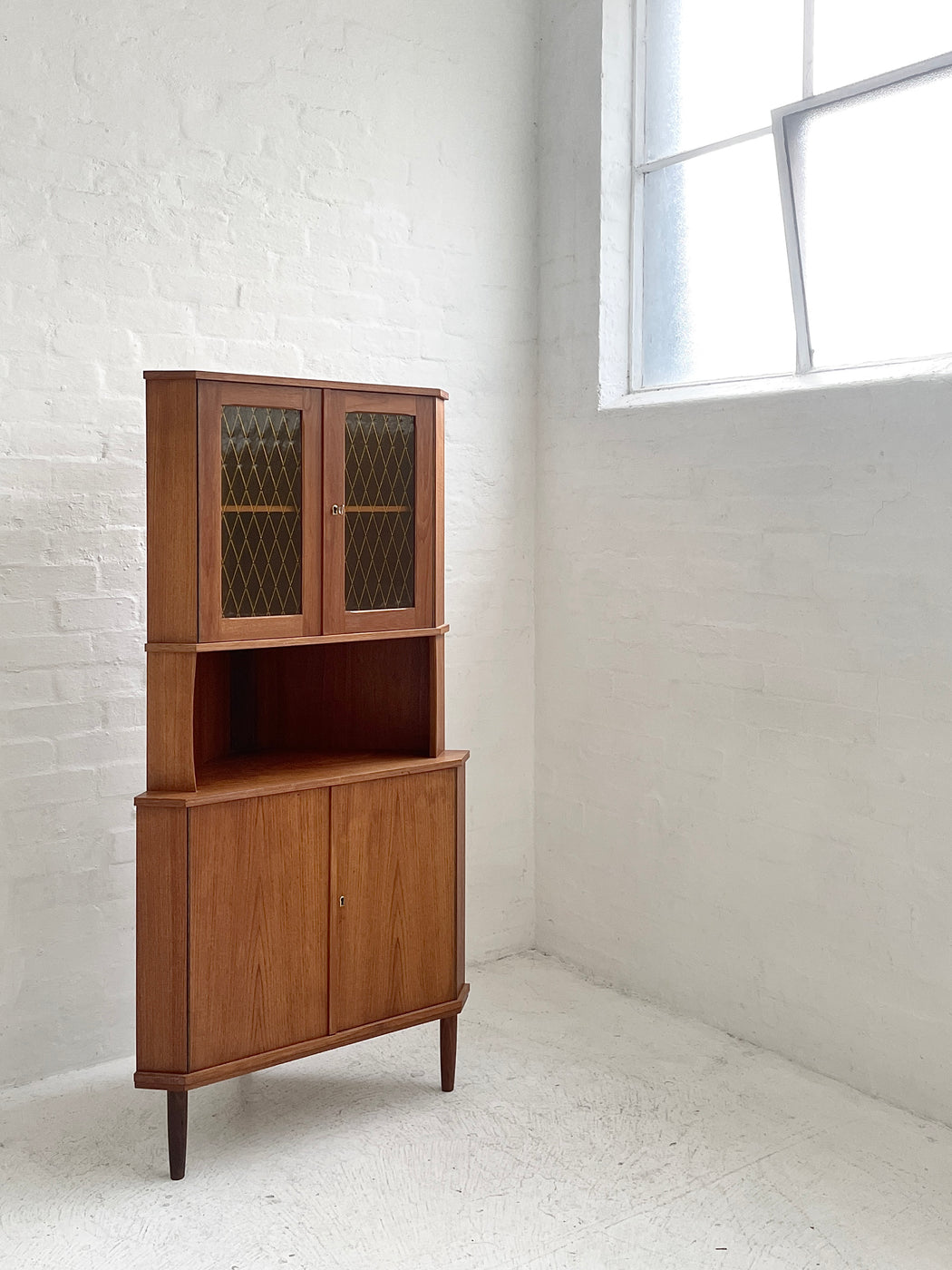 Danish Teak Corner Cabinet