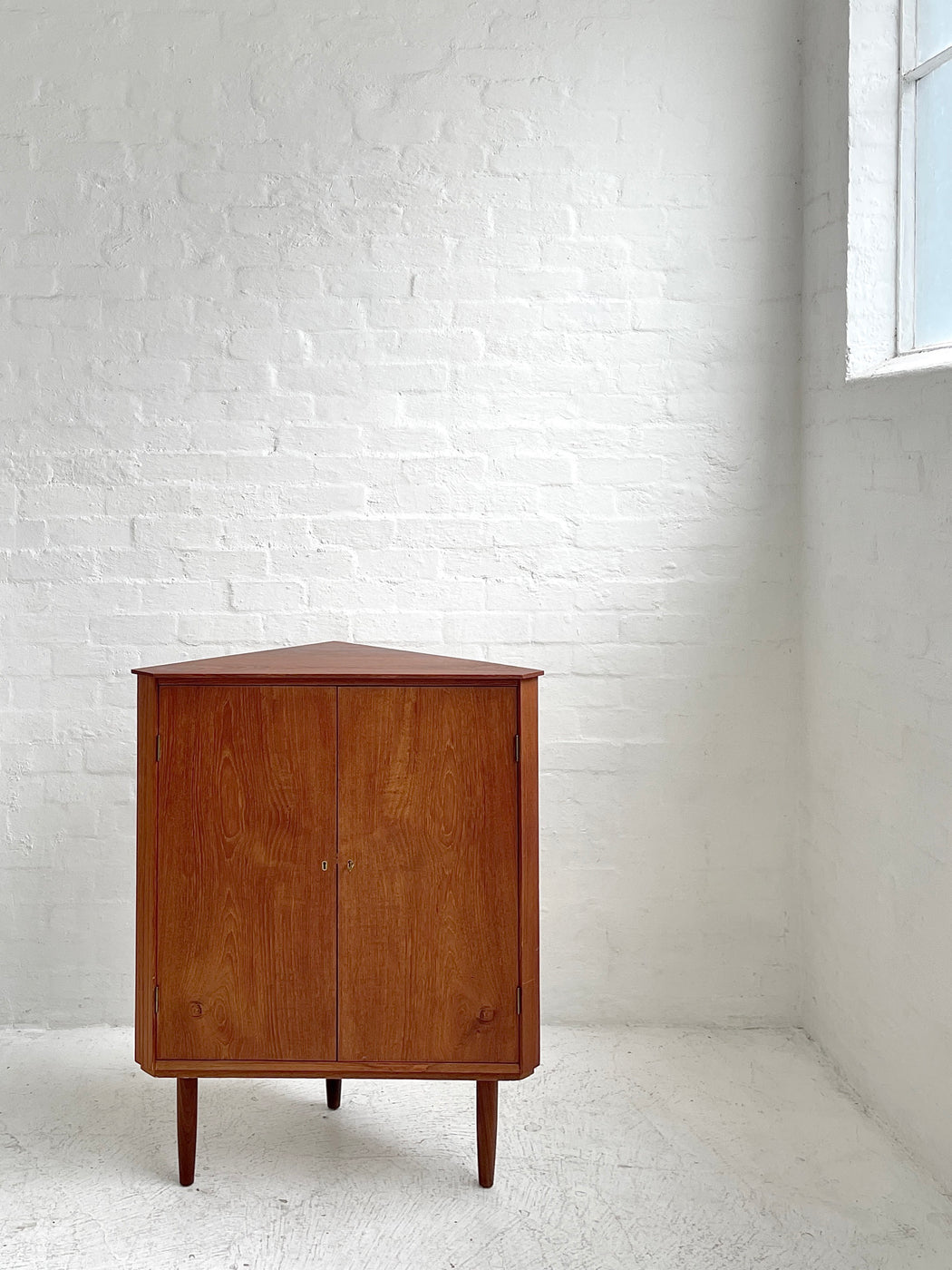 Danish Teak Corner Cabinet