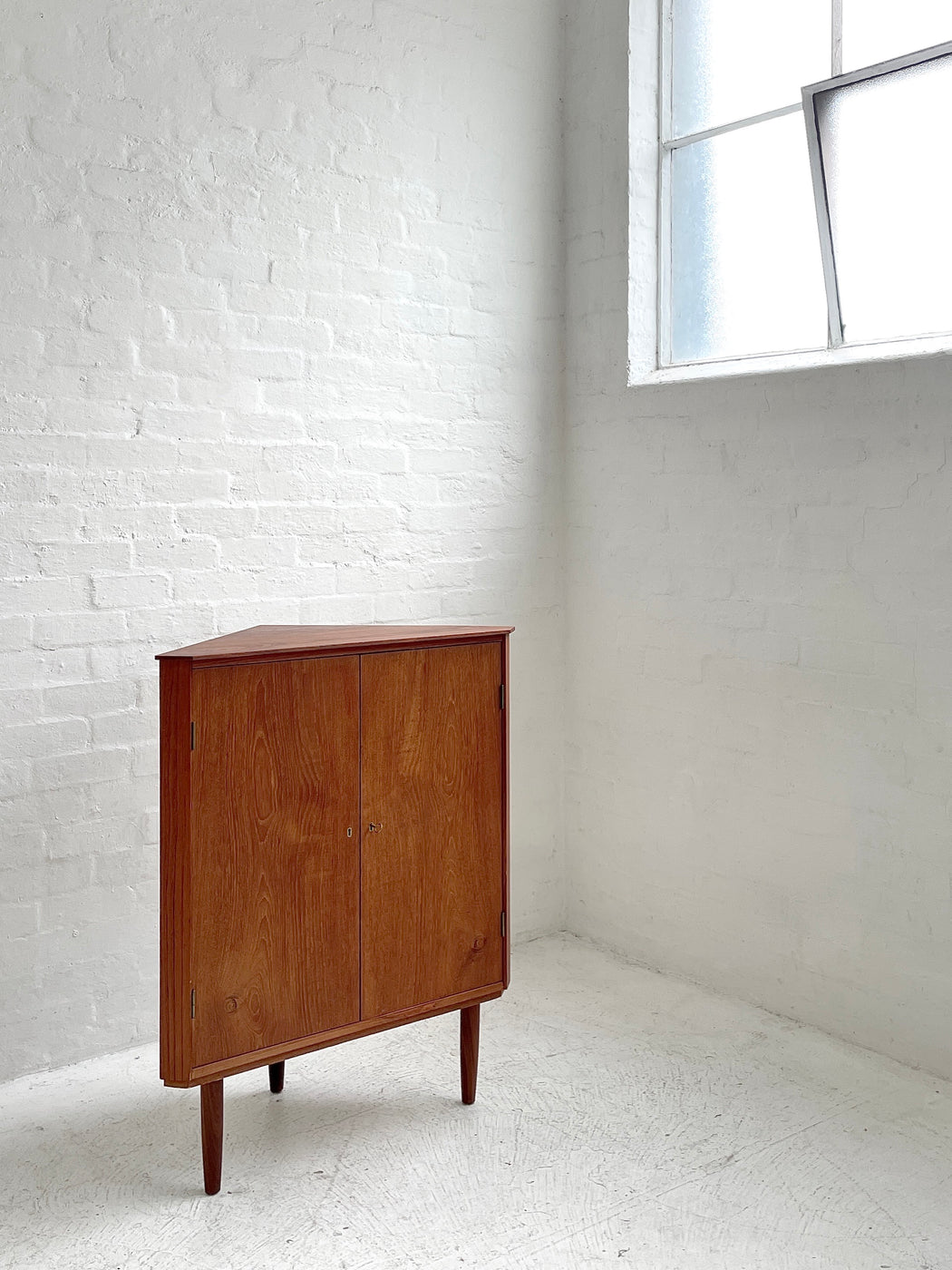 Danish Teak Corner Cabinet