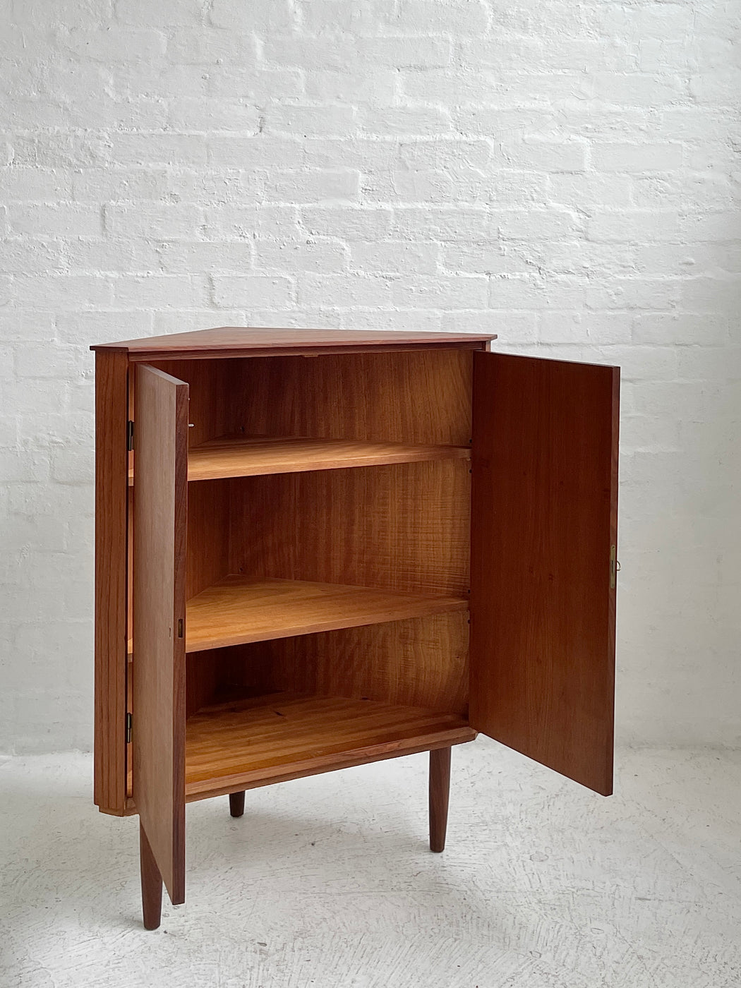 Danish Teak Corner Cabinet