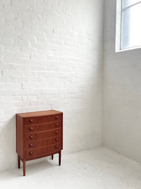 Small Danish Teak Chest of Drawers