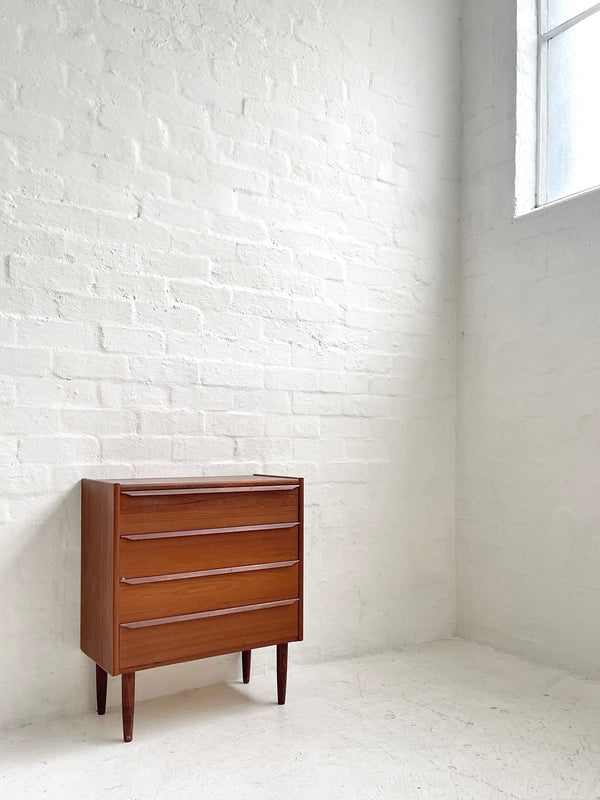 Small Danish Teak Chest of Drawers