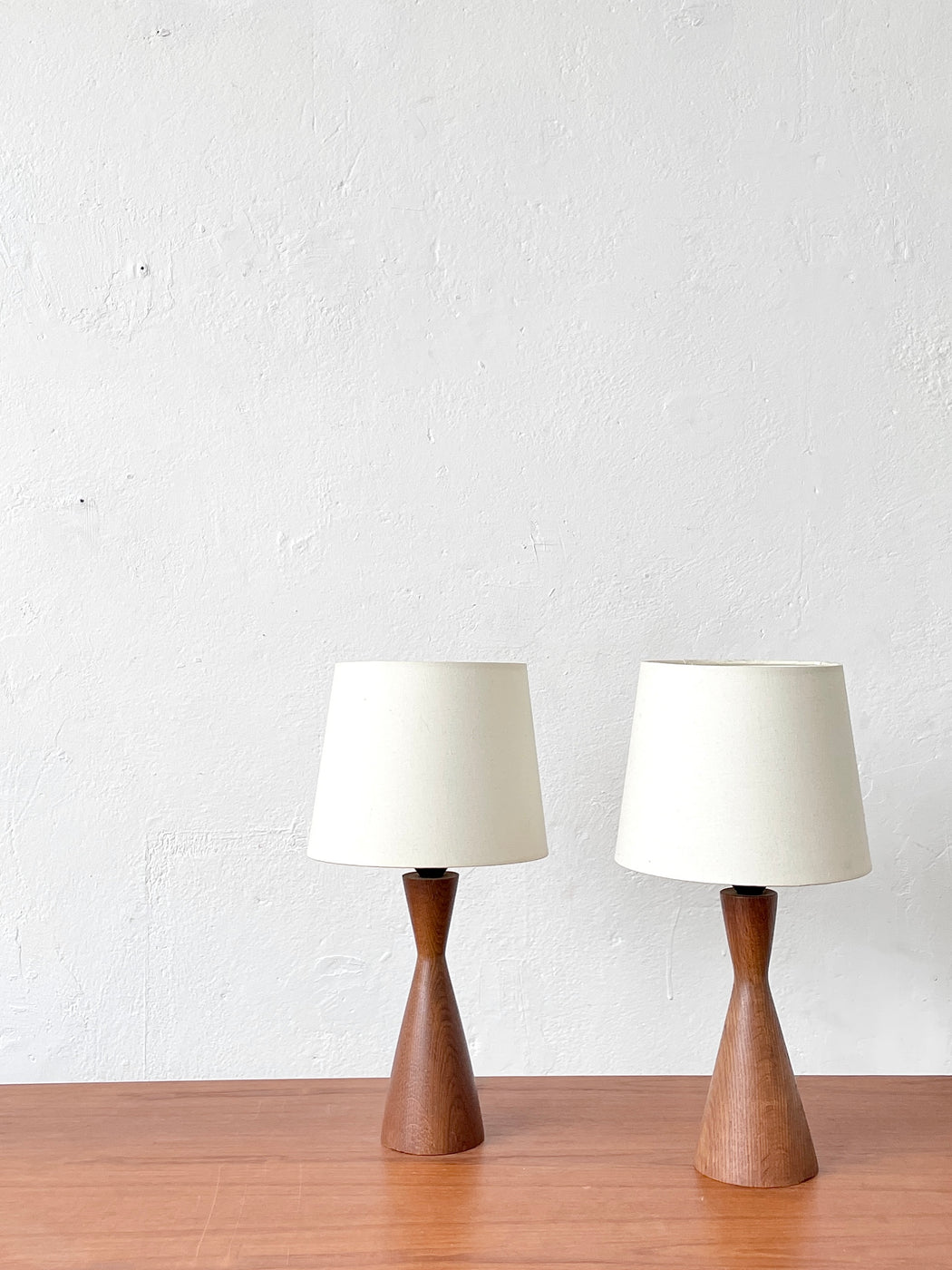 Mid-century Oak Table Lamp