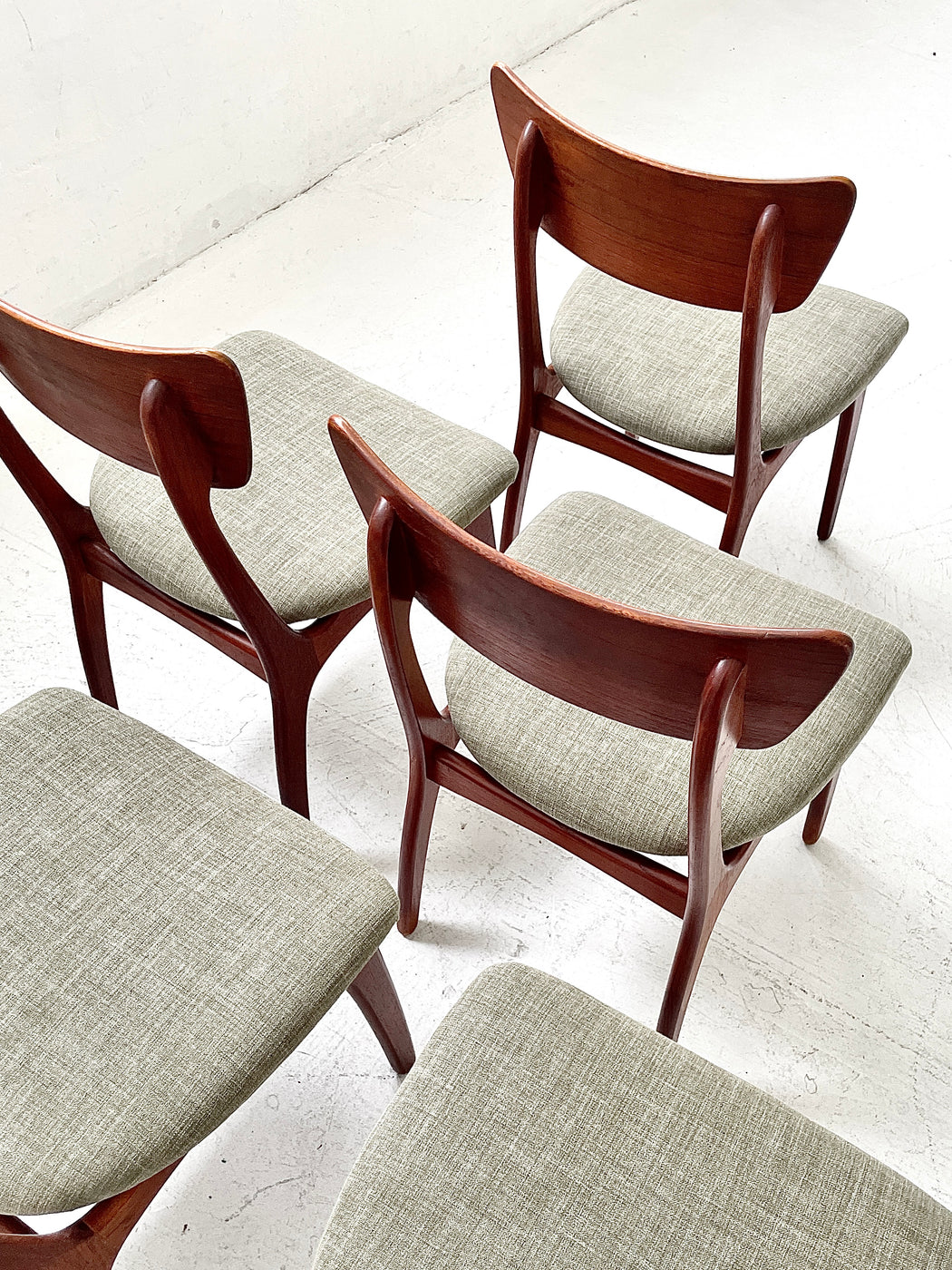 Six Danish Teak Dining Chairs