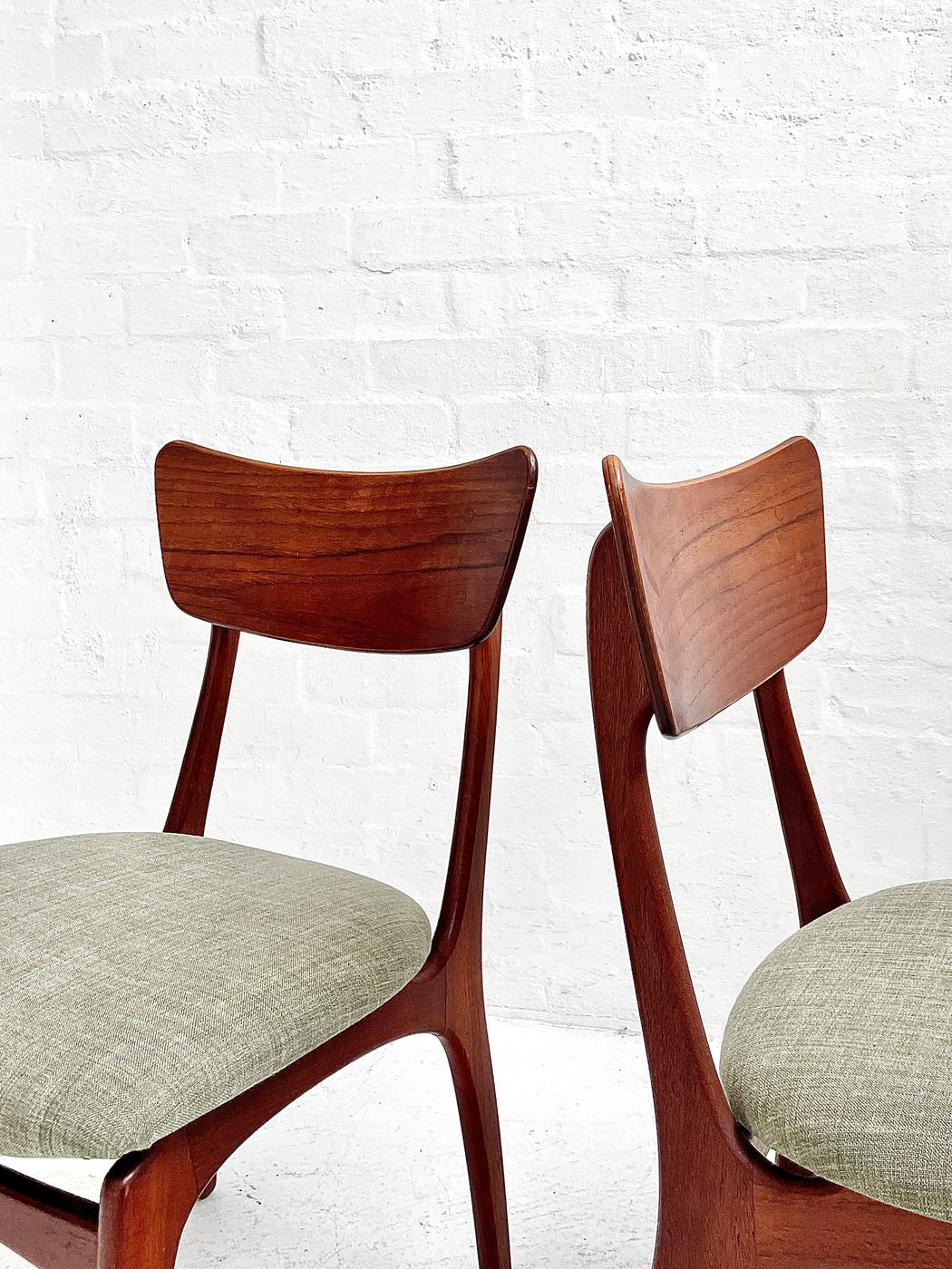 Six Danish Teak Dining Chairs