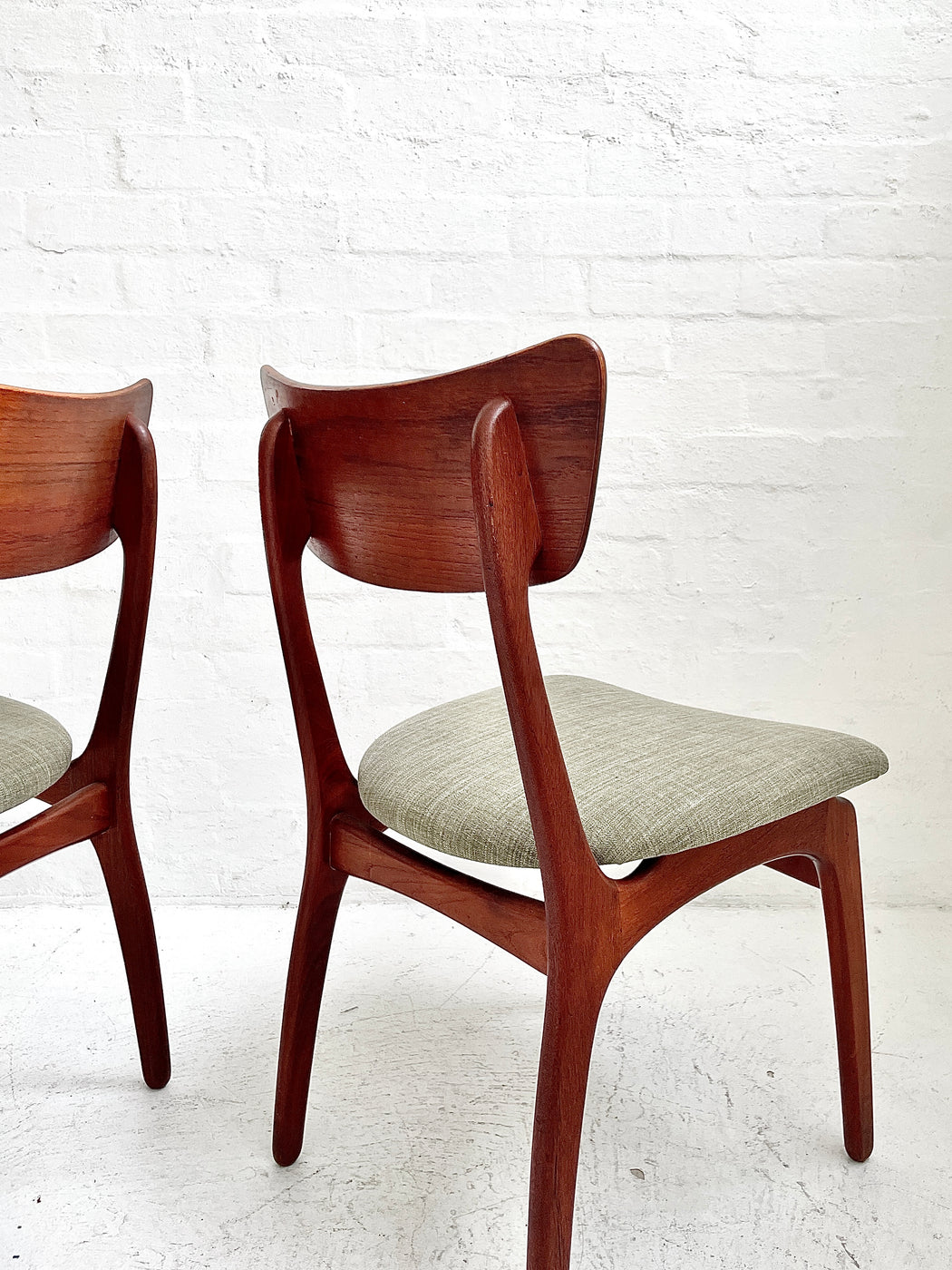 Six Danish Teak Dining Chairs