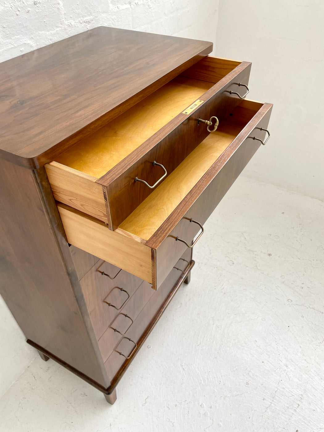 Danish Walnut Chest of Drawers