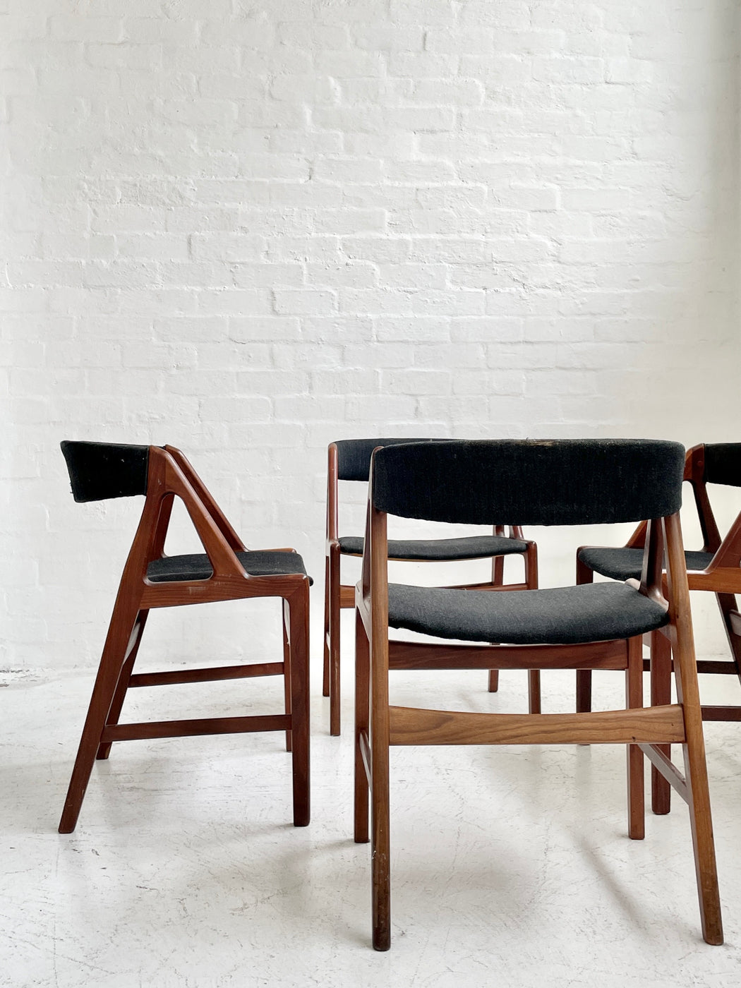 Set of four Henning Kjaernulf Teak Chairs