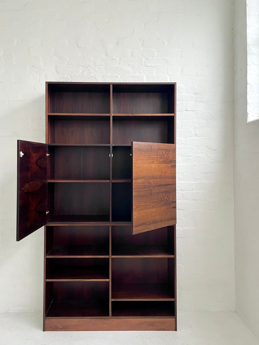 Ib Kofod Larsen Rosewood Wall Unit Bookcase