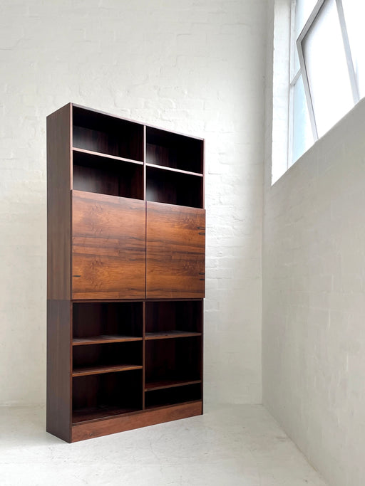 Ib Kofod Larsen Rosewood Wall Unit Bookcase
