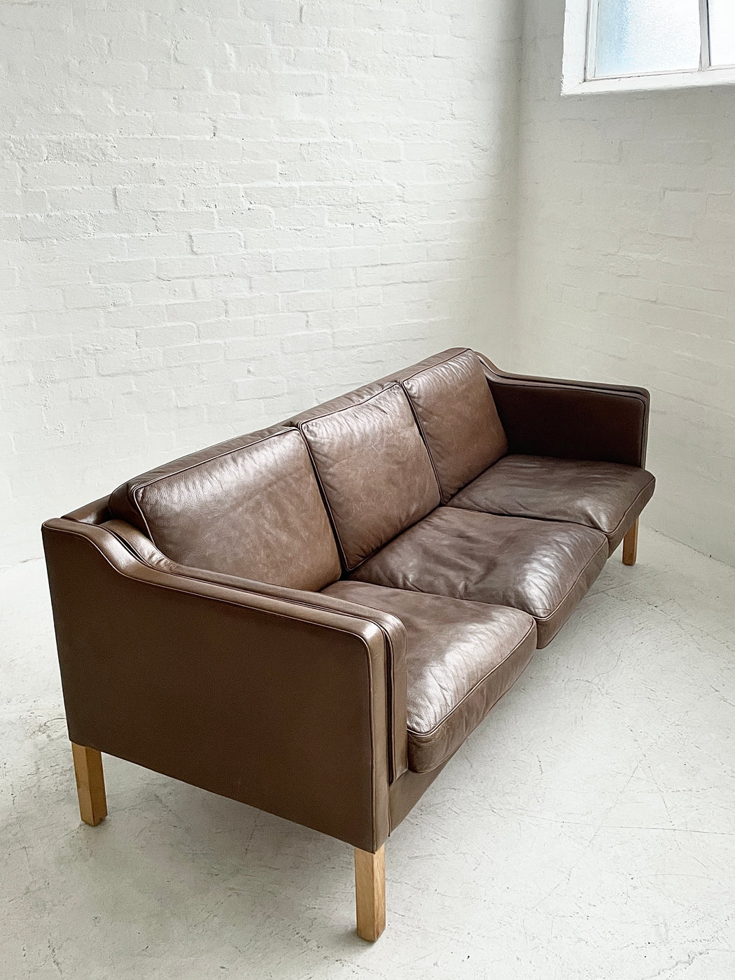 Mogens Hansen Leather Sofa
