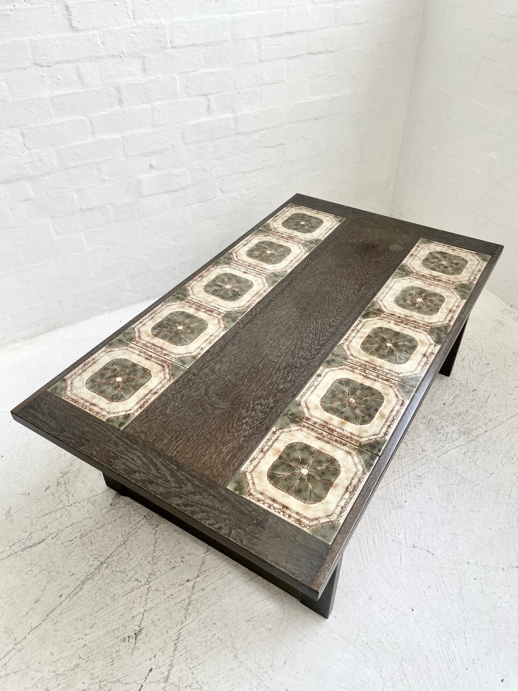 Danish Tile Top Oak Coffee Table