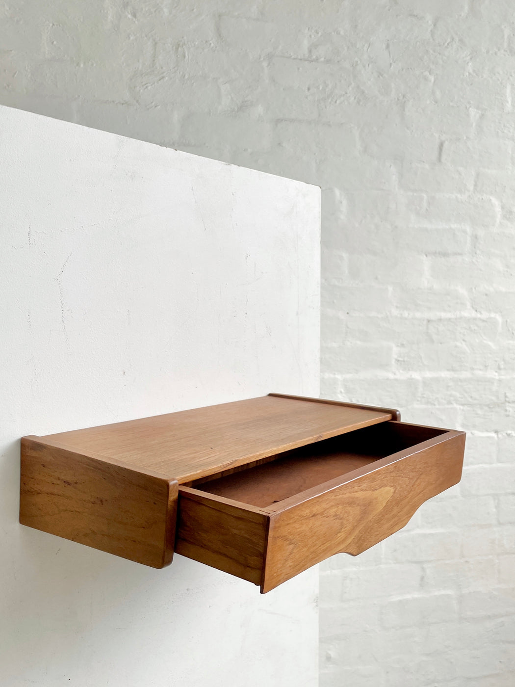 Danish Teak Wall Mounted Table