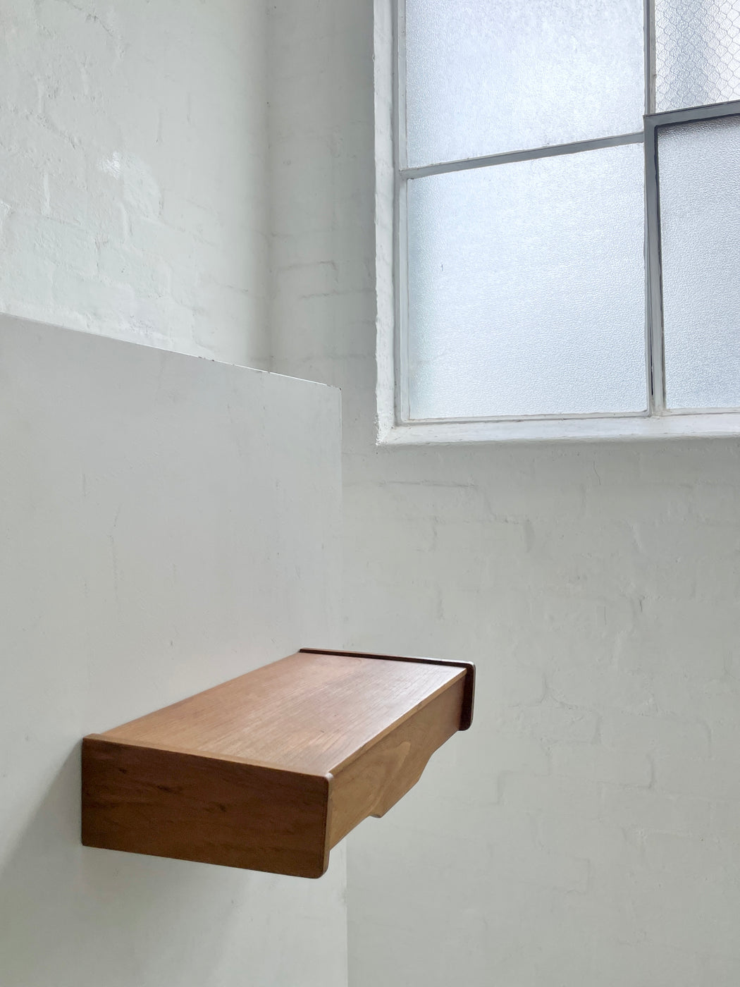 Danish Teak Wall Mounted Table